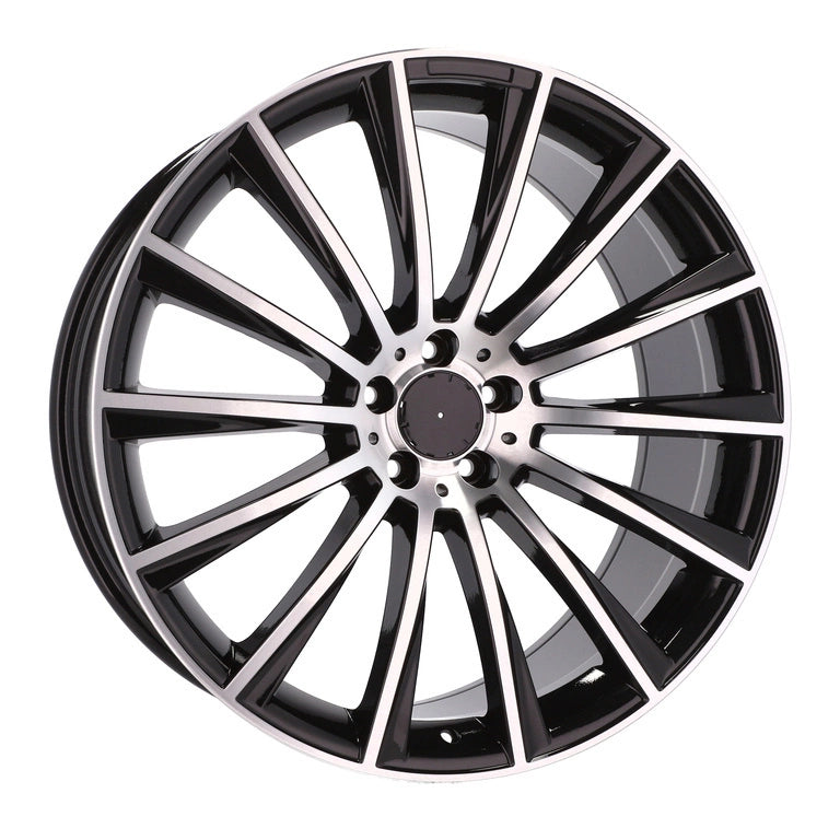 Alu kola pro Mercedes B1048 7.5x19 5x112 ET44 66.6 Black Polished | Wheelsup.cz