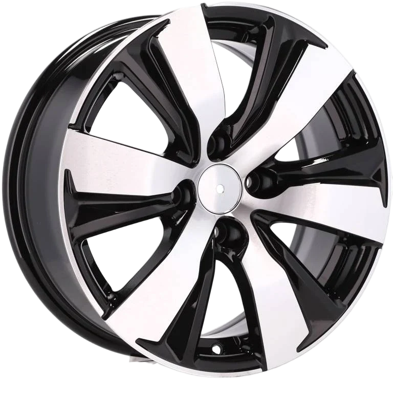 Alu kola pro Peugeot B1081 6.5x16 4x108 ET18 65.1 Black Polished | Wheelsup.cz