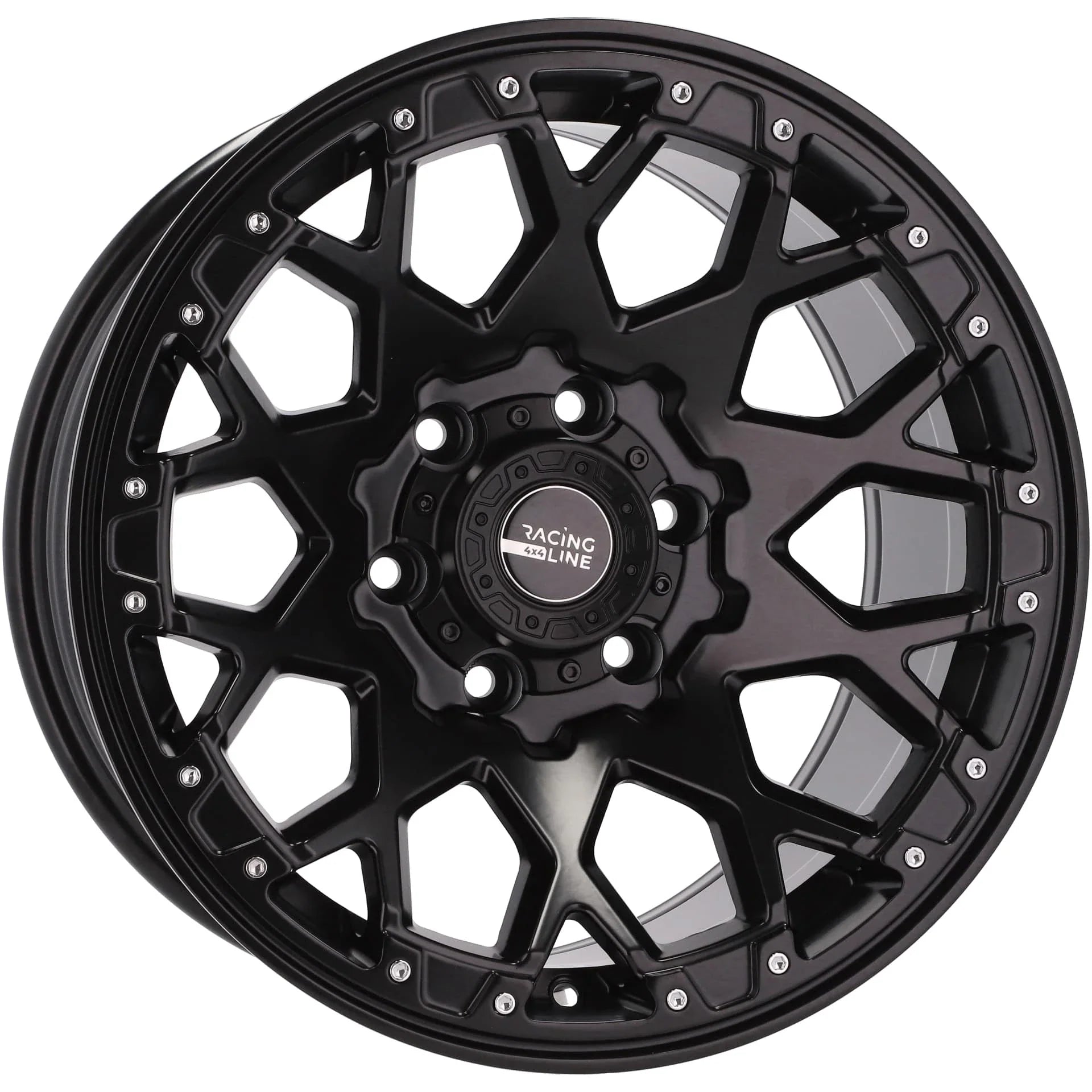 Alu kola pro Offroad B1108 9x17 6x139.7 ET-6 87.1 Black Half Matt | Wheelsup.cz