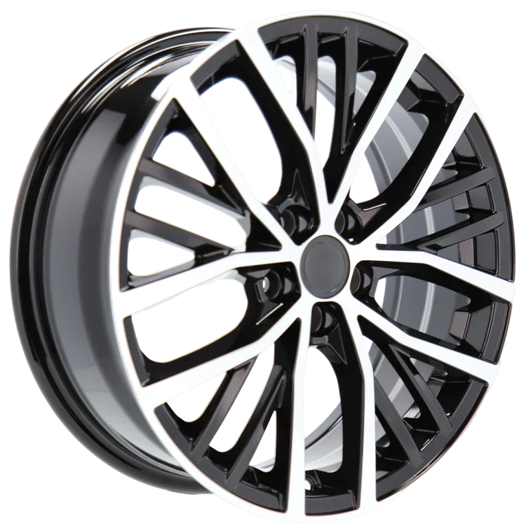 Alu kola pro Volkswagen B1179 6.5x17 5x100 ET40 57.1 Black Polished | Wheelsup.cz