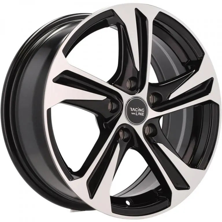 Alu kola Racing Line B1242 6x15 5x100 ET40 57.1 Black Polished