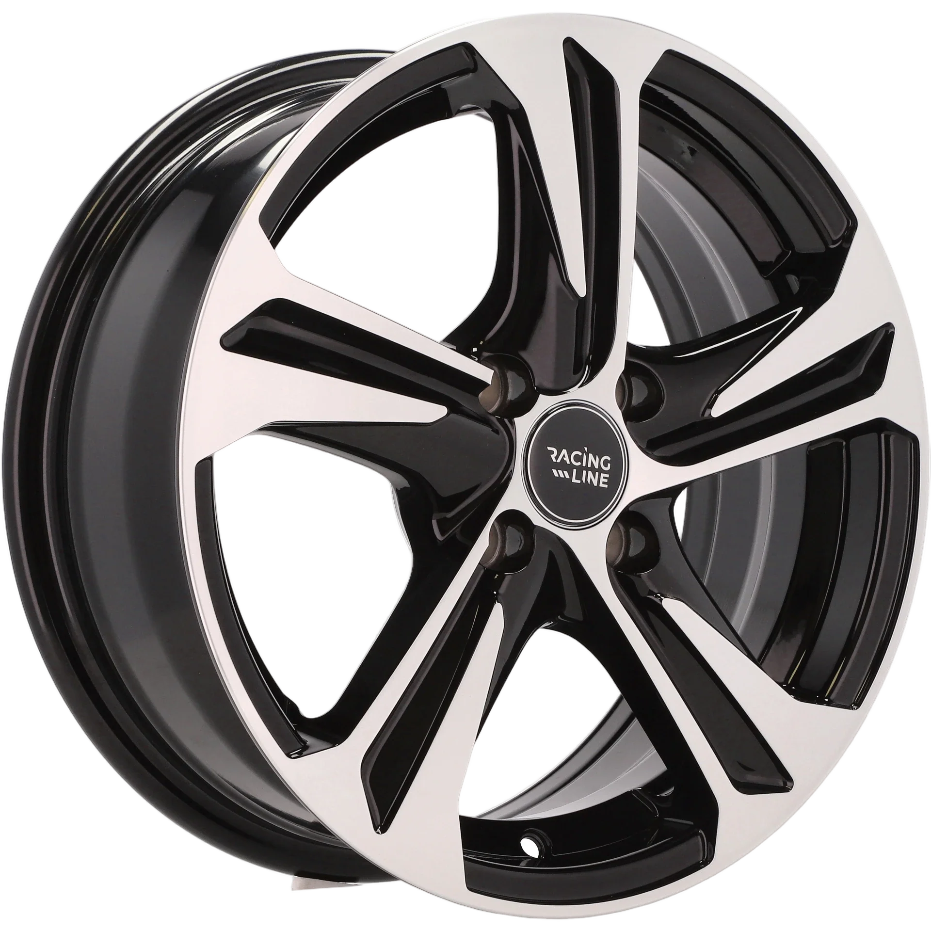Alu kola Racing Line B1242 6x15 4x100 ET45 60.1 Black Polished | Wheelsup.cz