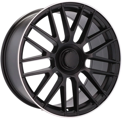 Alu kola pro Mercedes B1268 9x18 5x112 ET50 66.6 Black Half Matt & Polished Lip | Wheelsup.cz