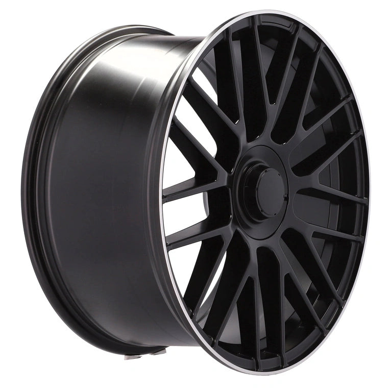 Alu kola pro Mercedes B1268 7.5x17 5x112 ET35 66.6 Black & Polished Lip | Wheelsup.cz