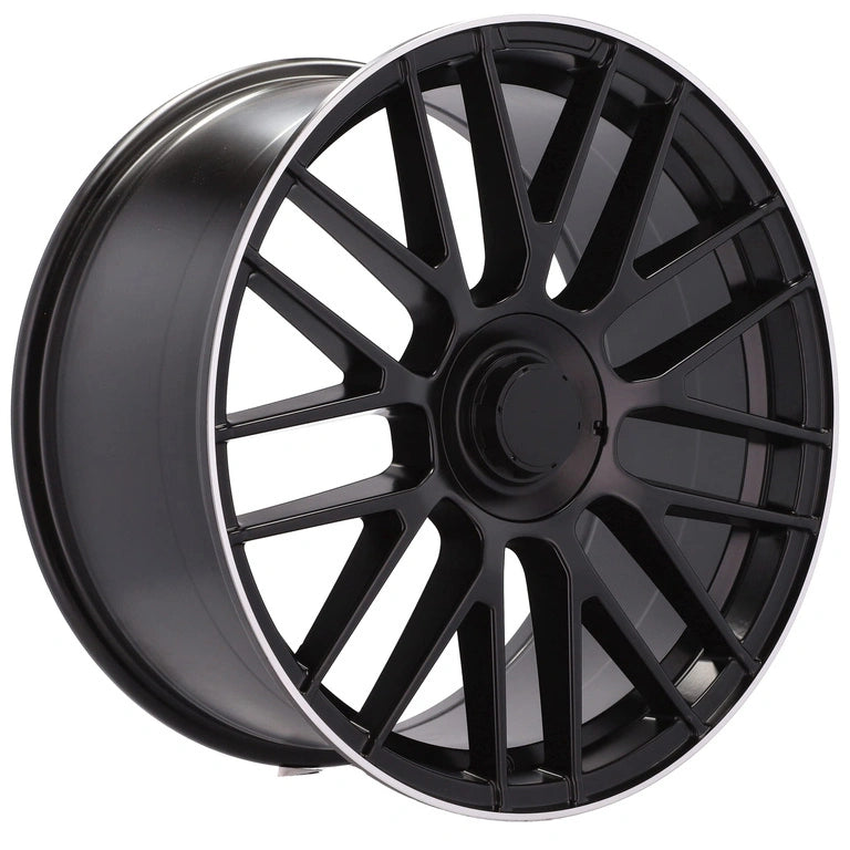 Alu kola pro Mercedes B1268 7.5x17 5x112 ET35 66.6 Black & Polished Lip | Wheelsup.cz