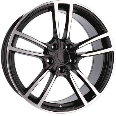 Alu kola pro Porsche B1378 9.5x21 5x130 ET46 71.6 Black Polished