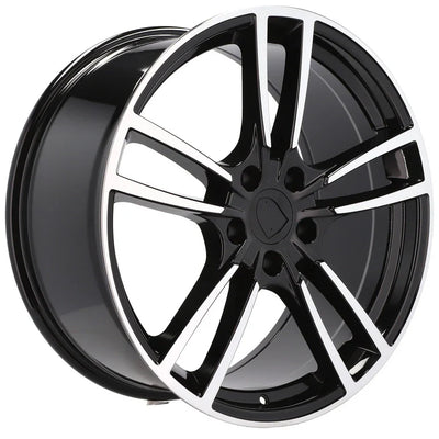 Alu kola pro Porsche B1378 9.5x21 5x130 ET46 71.6 Black Polished | Wheelsup.cz