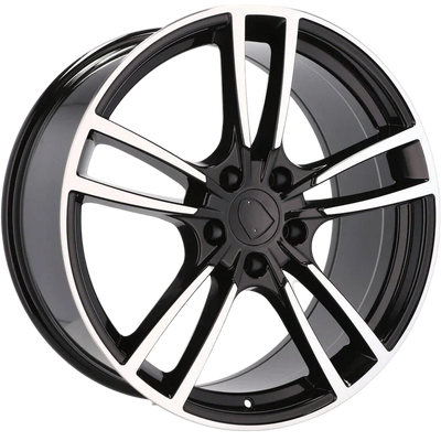 Alu kola pro Porsche B1378 9.5x21 5x130 ET46 71.6 Black Polished | Wheelsup.cz