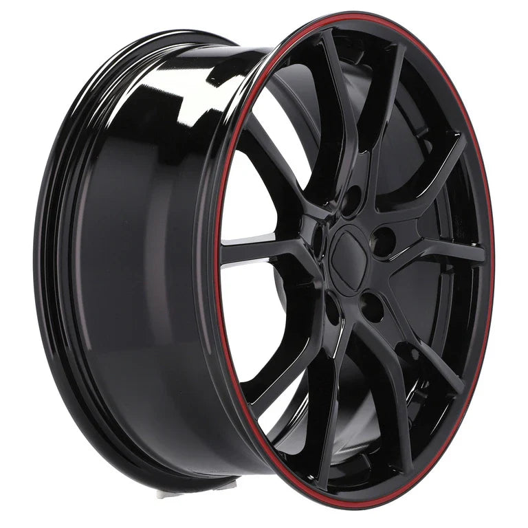 Alu kola pro Honda B1418 7.5x17 5x114.3 ET45 64.1 Black & Red Line | Wheelsup.cz