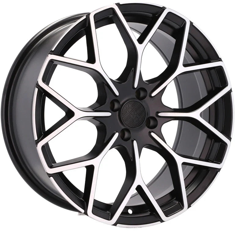 Alu kola pro Smart B1449 5.5x16 4x100 ET30 60.1 Black Polished Half Matt | Wheelsup.cz