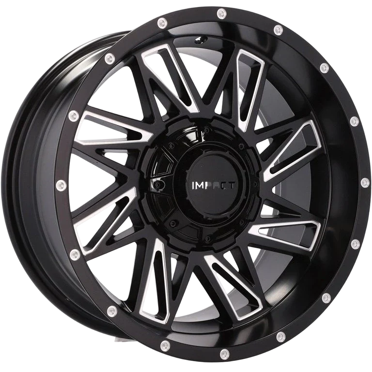 Alu kola pro Offroad B1544 9x18 5x120 ET-12 78.1 Black Matt & Polished Lip | Wheelsup.cz