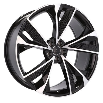 Alu kola pro Audi B1566 7x16 5x100 ET35 57.1 Black Polished | Wheelsup.cz