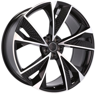 Alu kola pro Audi B1566 7x16 5x112 ET40 66.6 Black Polished | Wheelsup.cz