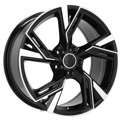 Alu kola pro Audi B1571 8x18 5x112 ET39 66.6 Black Polished | Wheelsup.cz