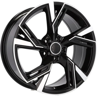Alu kola pro Audi B1571 8x18 5x112 ET39 66.6 Black Polished | Wheelsup.cz