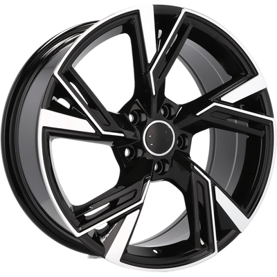 Alu kola pro Audi B1571 9.5x22 5x112 ET20 66.6 Black Polished | Wheelsup.cz
