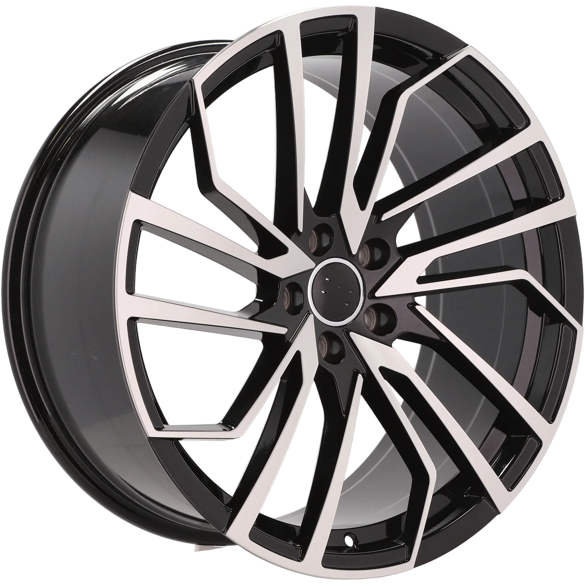 Alu kola pro Audi B1618 10x22 5x112 ET20 66.6 Black Polished | Wheelsup.cz