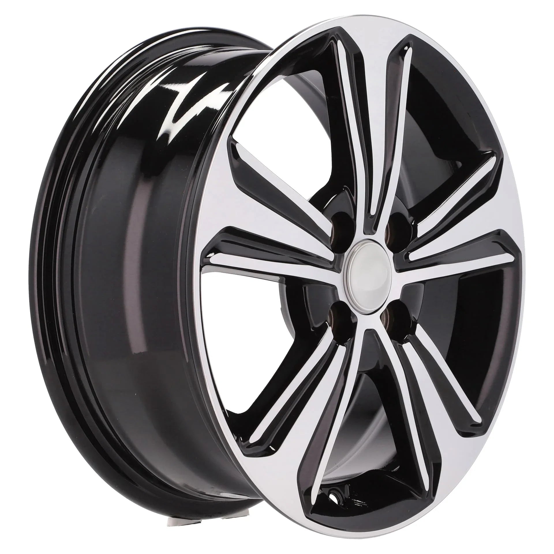 Alu kola pro Hyundai B1627 6x16 4x100 ET50 54.1 Black Polished | Wheelsup.cz