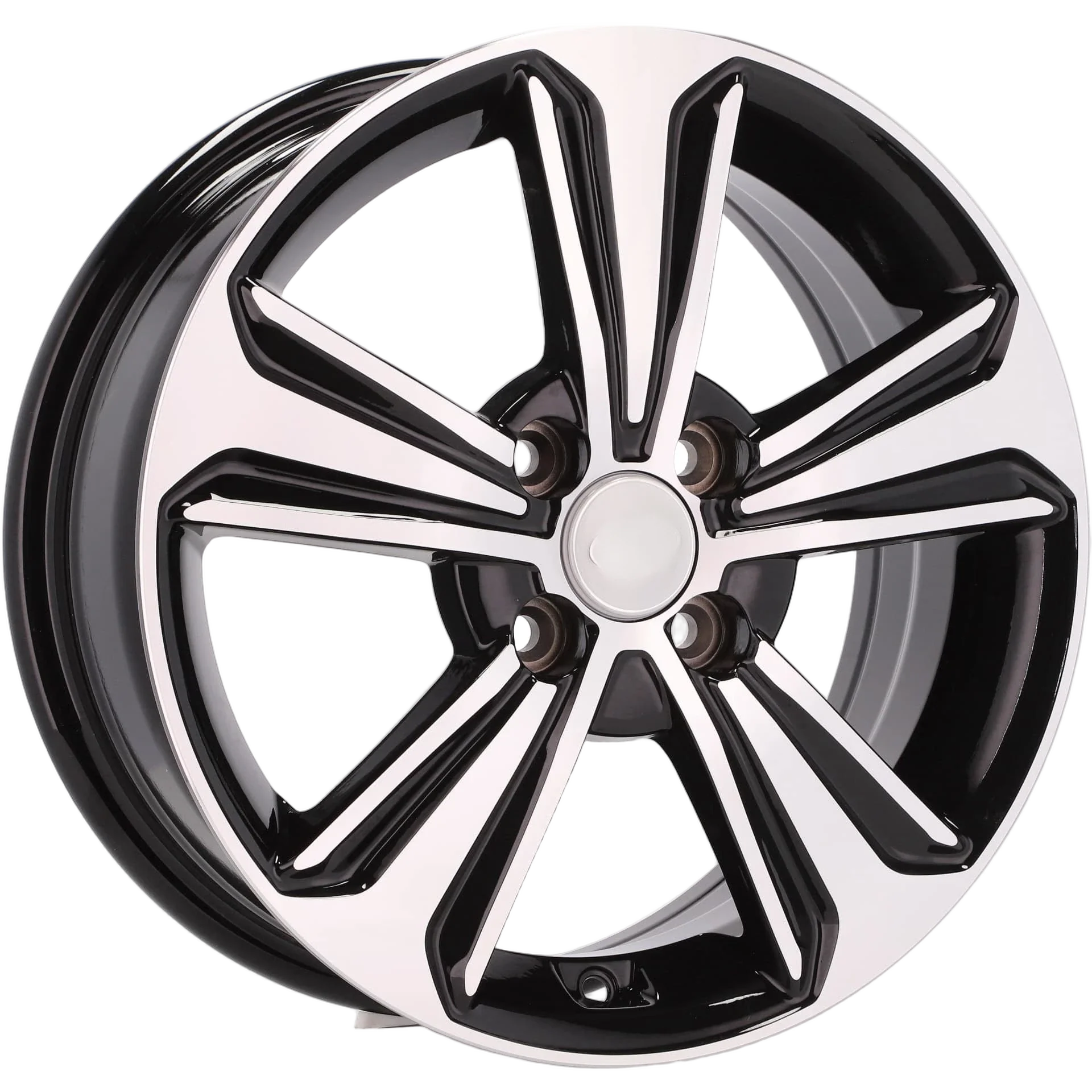 Alu kola pro Hyundai B1627 6x16 4x100 ET50 54.1 Black Polished | Wheelsup.cz