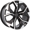 Alu kola pro Audi B1637 10x22 5x112 ET26 66.6 Black Polished