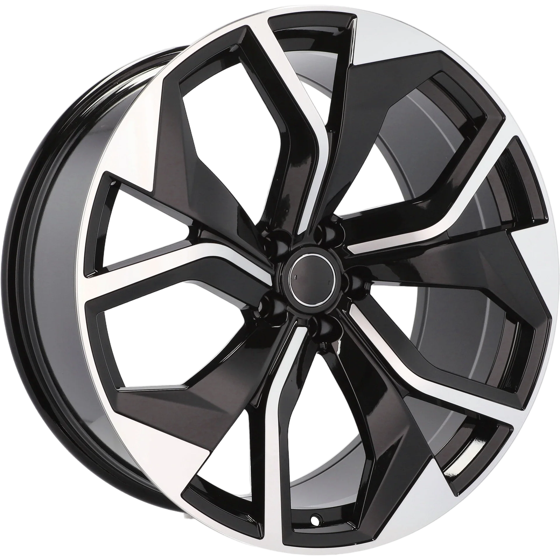 Alu kola pro Audi B1637 10x22 5x112 ET26 66.6 Black Polished | Wheelsup.cz