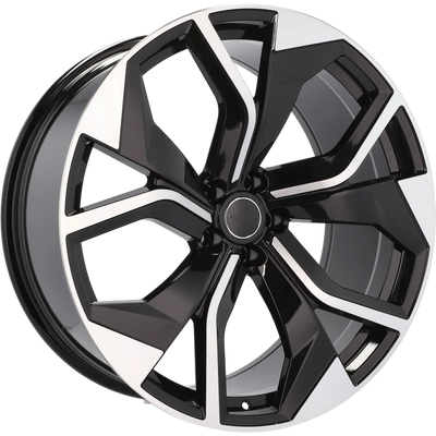 Alu kola pro Audi B1637 10x22 5x112 ET26 66.6 Black Polished | Wheelsup.cz