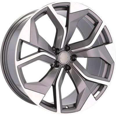Alu kola pro Audi B1637 9.5x21 5x112 ET31 66.6 Grey Polished | Wheelsup.cz