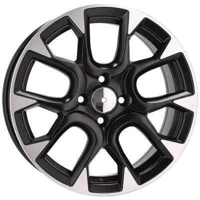 Alu kola pro Fiat B1675 6.5x16 4x98 ET35 58.1 Black Polished Half Matt | Wheelsup.cz