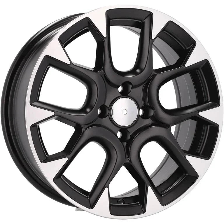 Alu kola pro Fiat B1675 6.5x16 4x98 ET35 58.1 Black Polished Half Matt | Wheelsup.cz