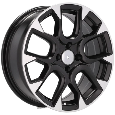 Alu kola pro Fiat B1675 6.5x16 4x98 ET35 58.1 Black Polished Half Matt | Wheelsup.cz