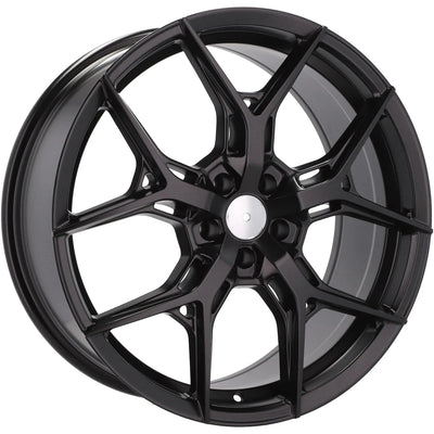 Alu kola Racing Line B1696 8.5x20 5x108 ET40 63.4 Black Half Matt | Wheelsup.cz