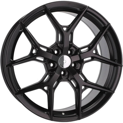 Alu kola Racing Line B1696 8.5x20 5x108 ET40 63.4 Black Half Matt | Wheelsup.cz