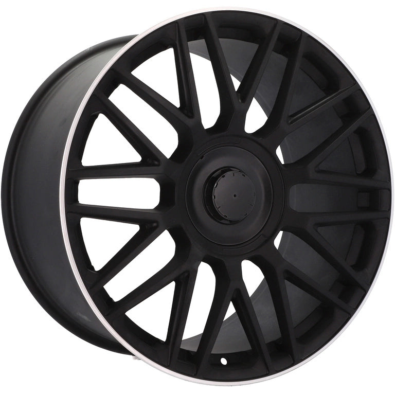Alu kola pro Mercedes B1766 8x18 5x112 ET43 66.6 Black Half Matt & Polished Lip