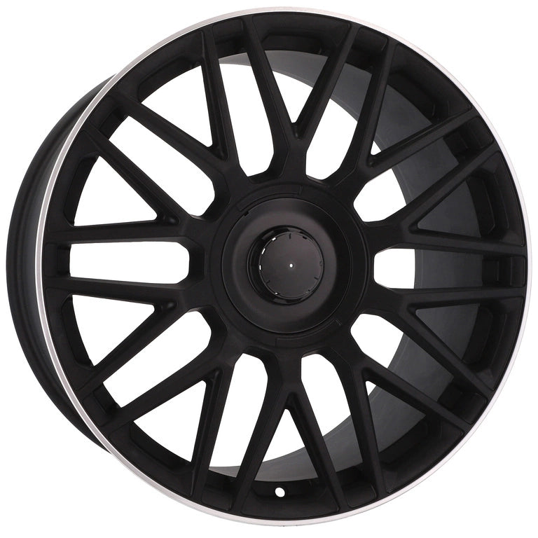 Alu kola pro Mercedes B1766 8.5x19 5x112 ET38 66.6 Black Half Matt & Polished Lip | Wheelsup.cz