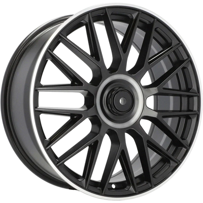 Alu kola pro Mercedes B1766 10x22 5x112 ET43 Black Half Matt & Polished Lip | Wheelsup.cz