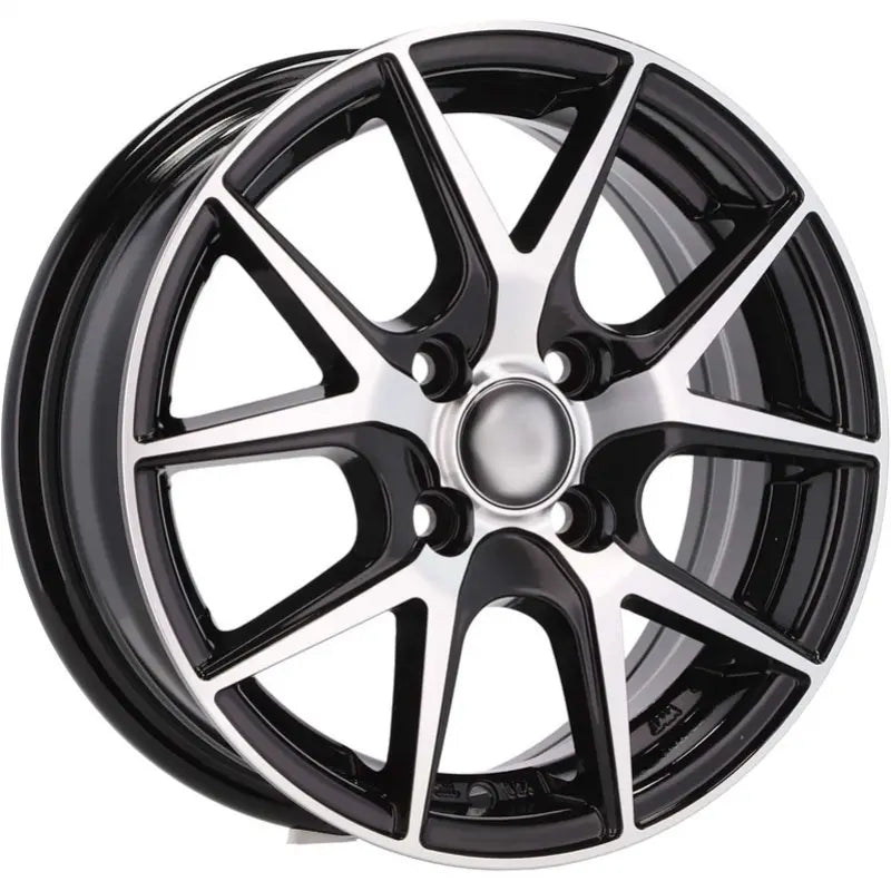 Alu kola Racing Line B1795 5.5x14 4x100 ET43 60.1 Black Polished | Wheelsup.cz