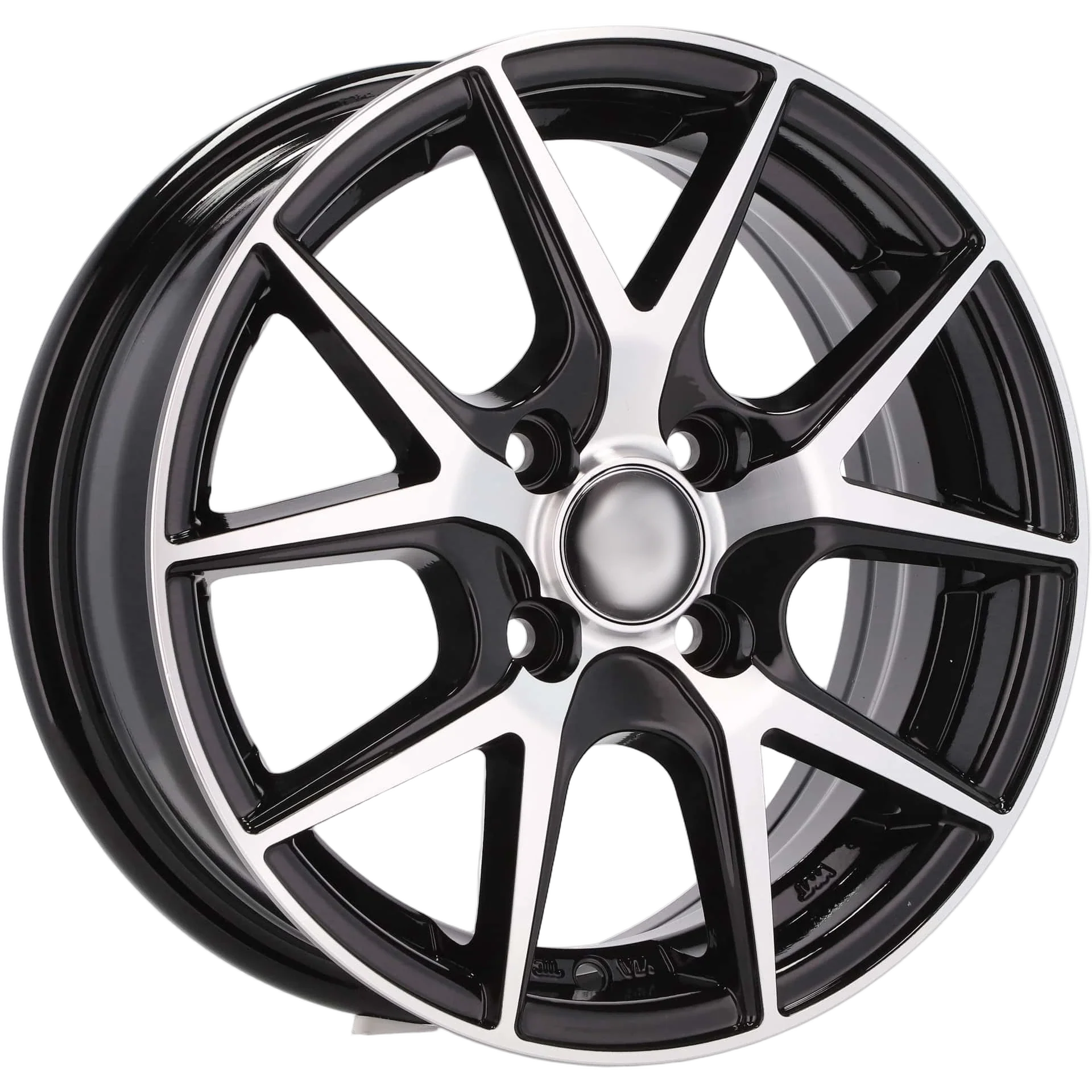 Alu kola Racing Line B1795 5.5x14 4x100 ET43 60.1 Black Polished | Wheelsup.cz