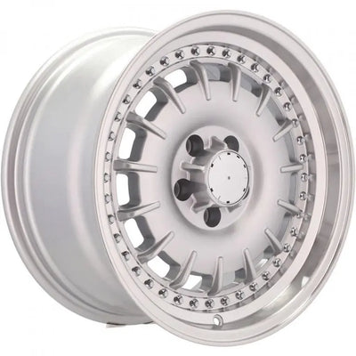 Alu kola pro Mercedes B1855 9x17 5x112 ET30 66.6 Silver & Polished Lip