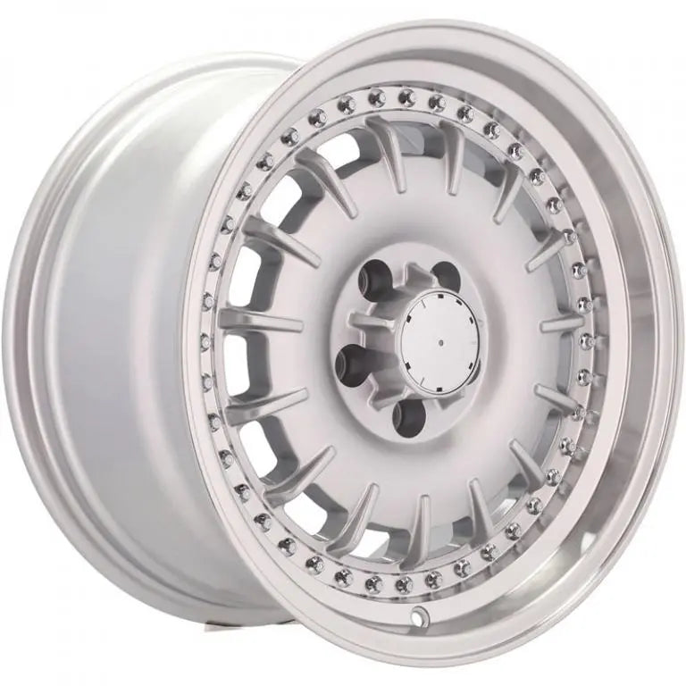 Alu kola pro Mercedes B1855 9x17 5x112 ET30 66.6 Silver & Polished Lip