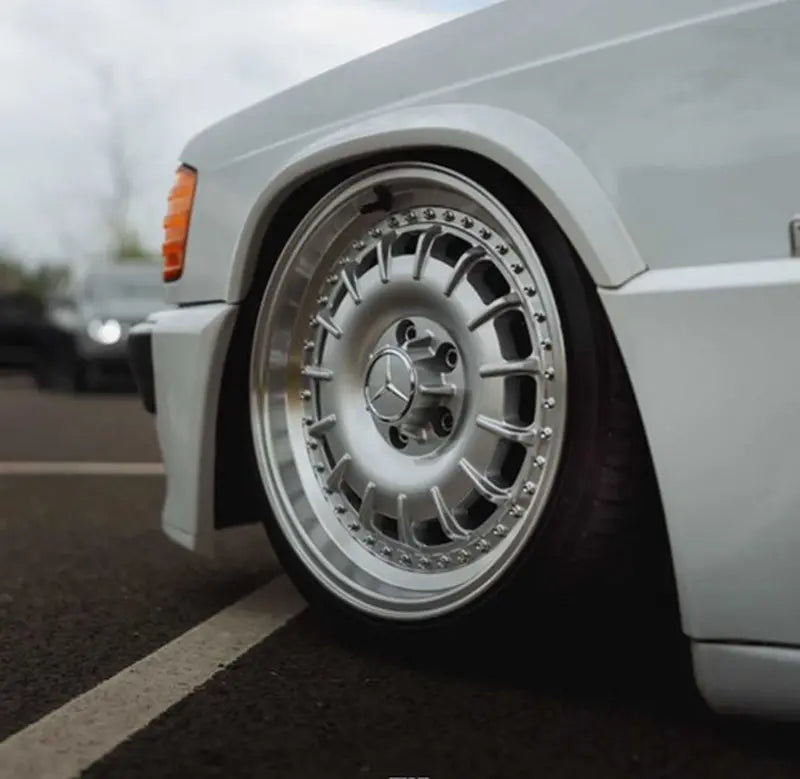 Alu kola pro Mercedes B1855 8x17 5x112 ET30 66.6 Silver & Polished Lip | Wheelsup.cz