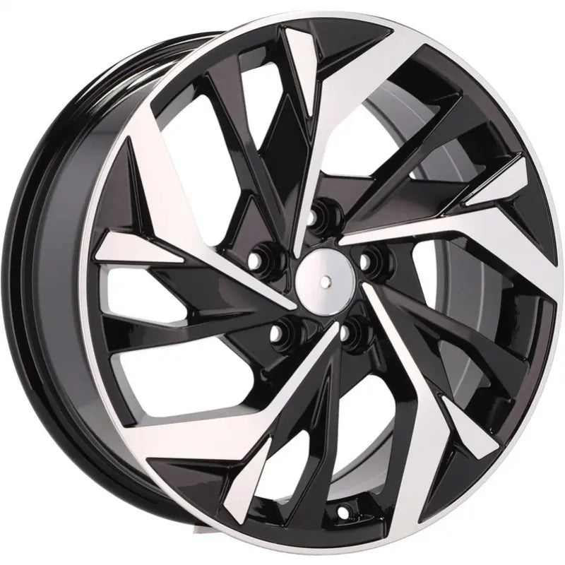 Alu kola pro Hyundai B1953 7x17 5x114.3 ET43 67.1 Black Polished | Wheelsup.cz