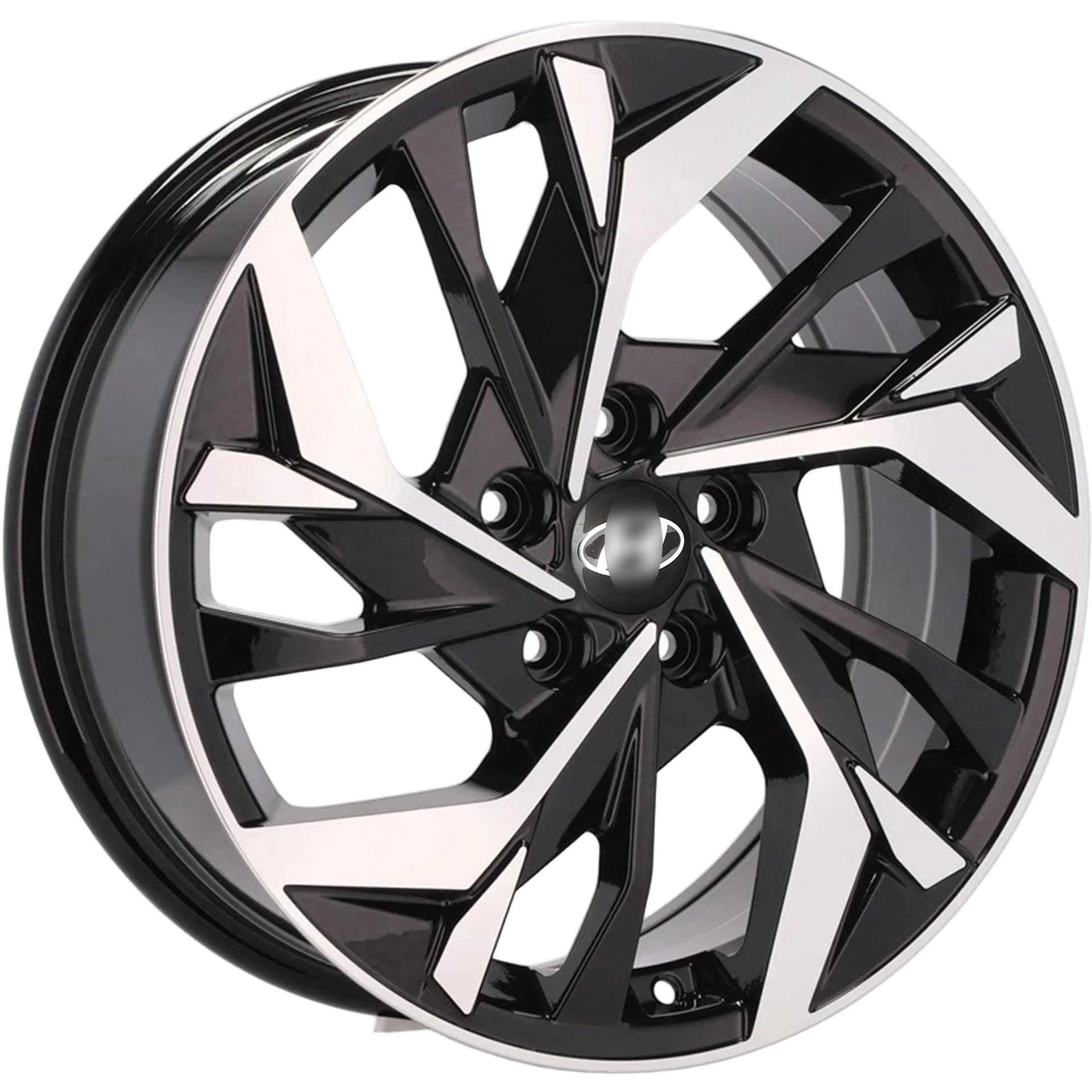 Alu kola pro Hyundai B1953 7x17 5x114.3 ET43 67.1 Black Polished | Wheelsup.cz