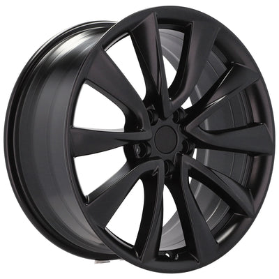 Alu kola pro Tesla B2046 8.5x20 5x114.3 ET35 64.1 Black Half Matt | Wheelsup.cz