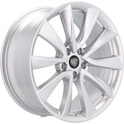 Alu kola pro Tesla B2046 8.5x19 5x114.3 ET40 64.1 Silver Shining | Wheelsup.cz