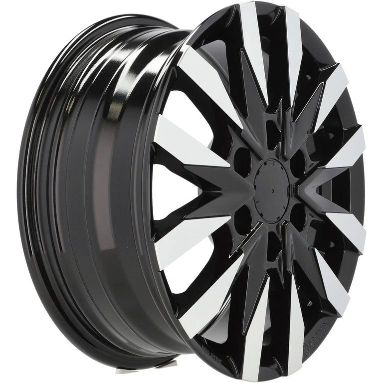 Alu kola pro Mercedes B3023 6.5x16 6x130 ET54 84.1 Black Polished | Wheelsup.cz