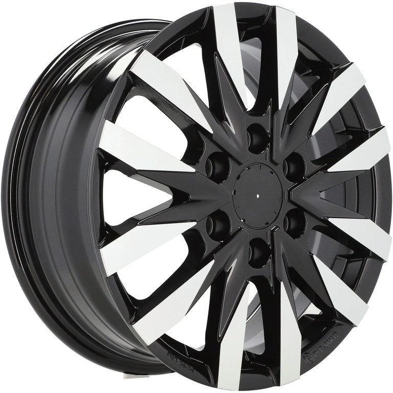 Alu kola pro Mercedes B3023 6.5x16 6x130 ET54 84.1 Black Polished | Wheelsup.cz