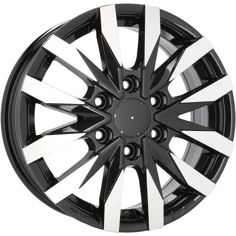 Alu kola pro Mercedes B3023 6.5x16 6x130 ET54 84.1 Black Polished | Wheelsup.cz