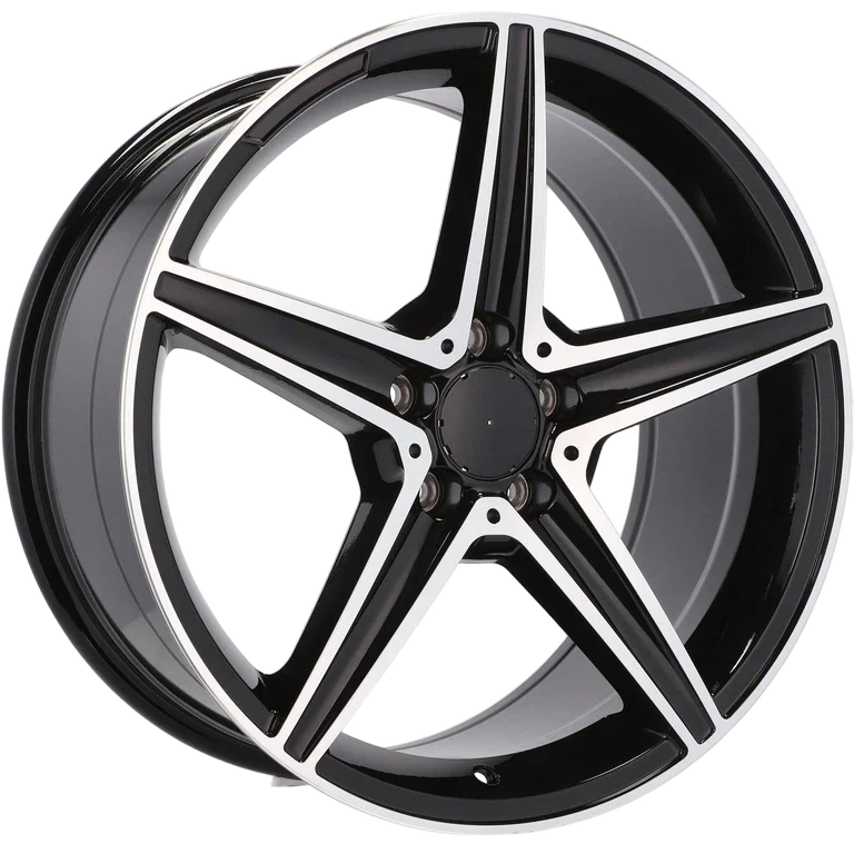 Alu kola pro Mercedes B5052 7.5x17 5x112 ET44 66.6 Black Polished | Wheelsup.cz