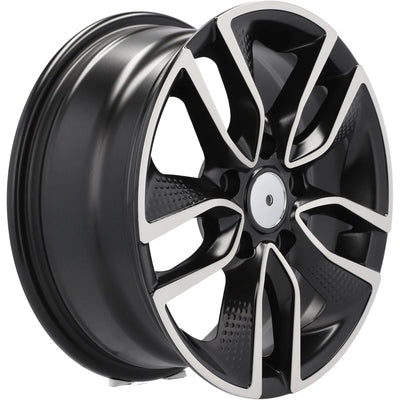 Alu kola Racing Line B5087 6.5x15 5x108 ET45 67.1 Black Polished Half Matt | Wheelsup.cz