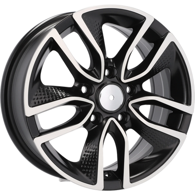 Alu kola Racing Line B5087 6.5x16 5x100 ET40 57.1 Black Polished Half Matt | Wheelsup.cz